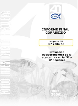 Informe Final : EVALUACIÓN SOCIOECONÓMICA DE LA ACUICULTURA EN LA III-IV REGIONES