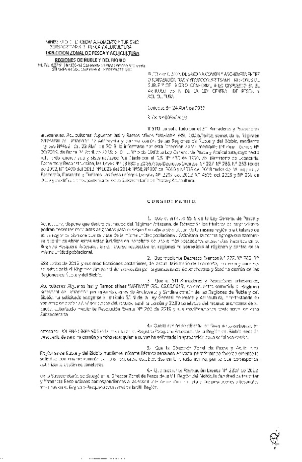 Res. Ex. N° 56-2019 (DZP VIII) Autoriza cesión Merluza común Regiones de Ñuble y del Biobío.