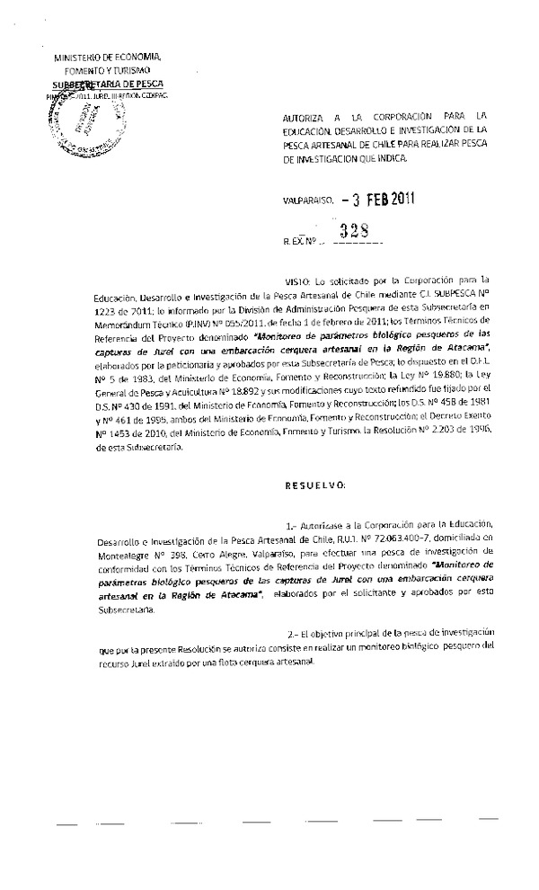 r ex pinv 328-2011 cedipac jurel iii.pdf