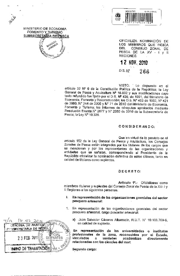 ds 266-2010 oficializa nominacion czp xv-i-ii regiones.pdf