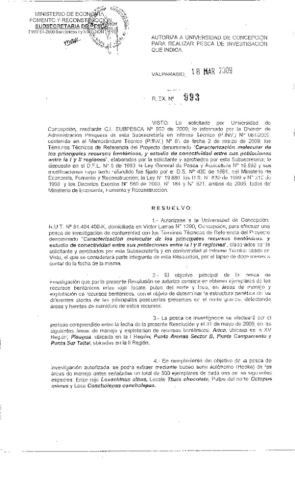 r ex pinv 993-09 u de concepcion bentonicos i-ii.pdf