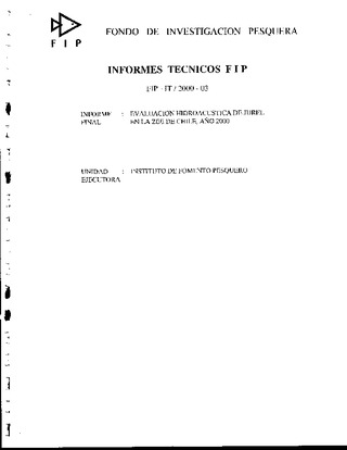 Informe Final : EVALUACION HIDROACUSTICA DE JUREL EN LA ZEE DE CHILE, AÑO 2000