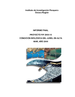Informe Final : CONDICION BIOLOGICA DE JUREL EN ALTA MAR, AÑO 2000