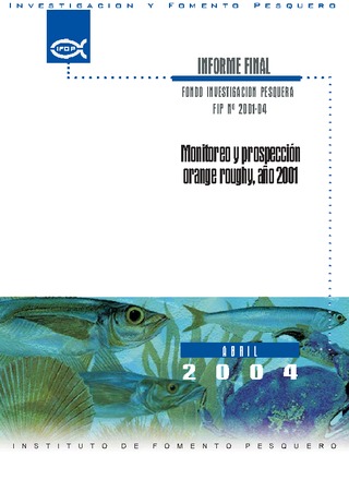 Informe Final : MONITOREO Y PROSPECCION DE ORANGE ROUGHY, AÑO 2001