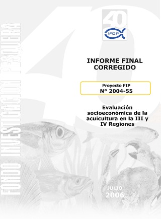 Informe Final : EVALUACIÓN SOCIOECONÓMICA DE LA ACUICULTURA EN LA III-IV REGIONES