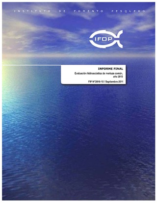Informe Final : EVALUACIONES HIDROACÚSTICAS DE MERLUZA COMÚN, AÑO 2010