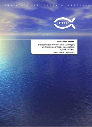 Informe Final : Evaluación directa del recurso juliana (Tawera gayi) en mar interior de Chiloé e Islas Desertores, Región de Los Lagos