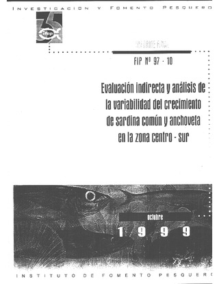 Informe Final : EVALUACION INDIRECTA Y ANALISIS DE LA VARIABILIDAD DEL CRECIMIENTO DE SARDINA COMUN Y ANCHOVETA EN LA ZONA CENTRO-SUR