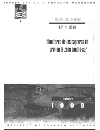 Informe Final : MONITOREO DE LAS CAPTURAS DE JUREL EN LA ZONA CENTRO-SUR