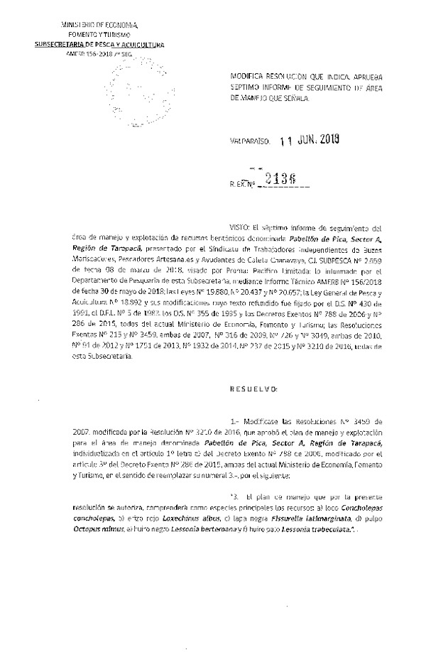 Res. Ex. N° 2136-2018 7° Seguimiento.