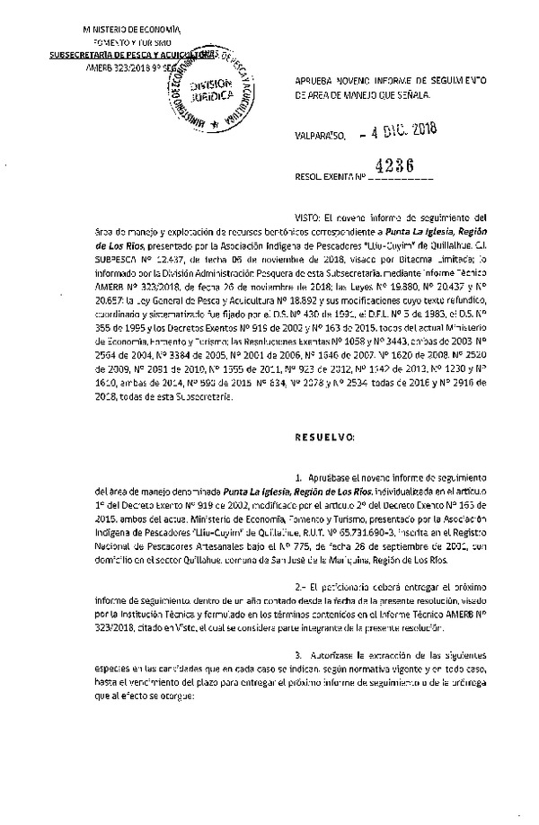 Res. Ex. N° 4236-2018 9° Seguimiento.