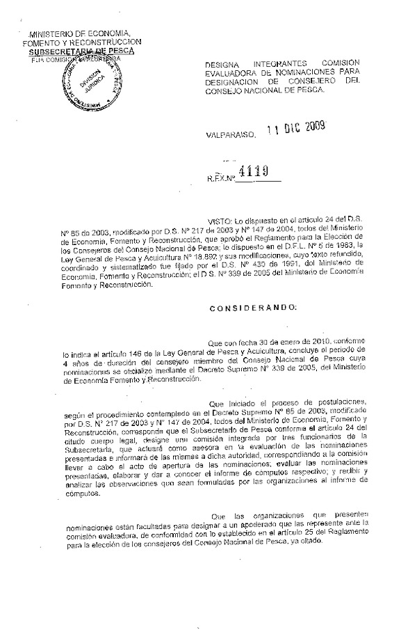 r ex 4119-09 designa integrantes comision evaluadora de nomina designacion de consejeros cnp.pdf