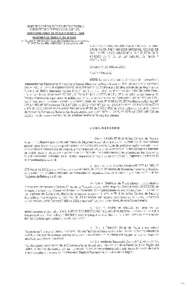 Res. Ex. N° 090-2021 (DZP Ñuble y del Biobío) Autoriza cesión Sardina Común y Anchoveta Región de Ñuble-Biobío (Publicado en Página Web 12-07-2021)