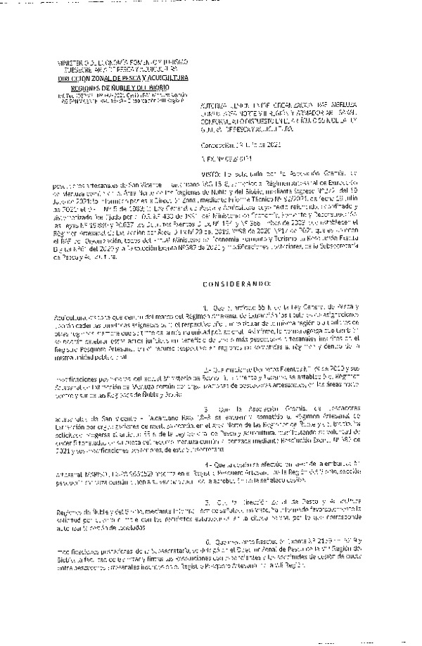 Res. Ex. N° 092-2021 (DZP Ñuble y del Biobío) Autoriza cesión Merluza Común. (Publicado en Página Web 19-07-2021)