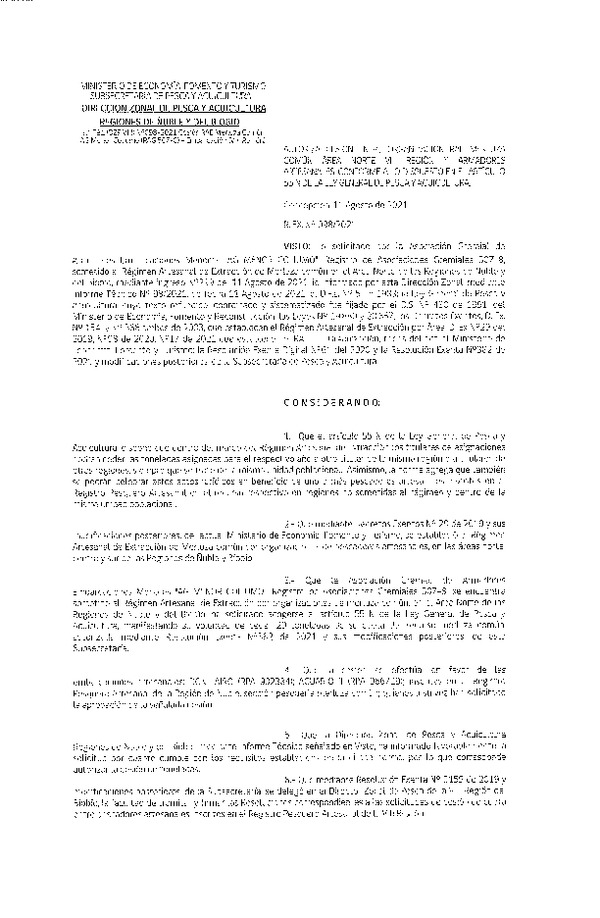 Res. Ex. N° 098-2021 (DZP Ñuble y del Biobío) Autoriza cesión Merluza Común. (Publicado en Página Web 16-08-2021)
