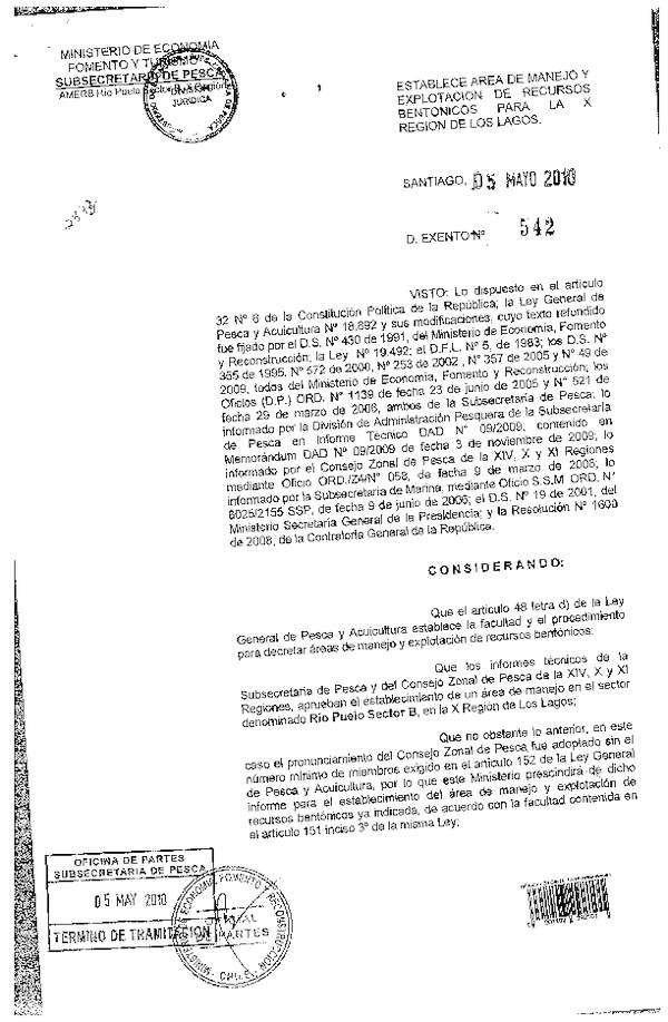 d ex 542-2010 establece amerb rio pulelo sector b x.pdf