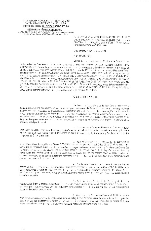 Res. Ex. N° 139-2021 (DZP Ñuble y del Biobío) Autoriza cesión Sardina Común y Anchoveta Región de Ñuble-Biobío (Publicado en Página Web 26-10-2021)