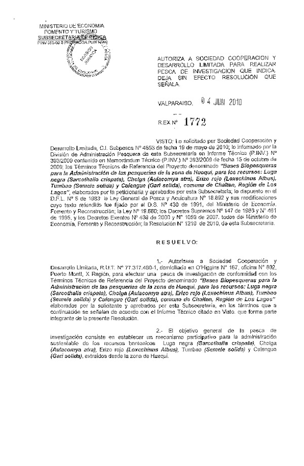 r ex pinv 1772-2010 sociedad cooperacion desarrollo limitada bentonicos x.pdf