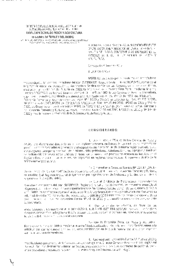 Res. Ex. N° 062-2022 (DZP Ñuble y del Biobío) Autoriza cesión Sardina común y Anchoveta. (Publicado en Página Web 09-06-2022)