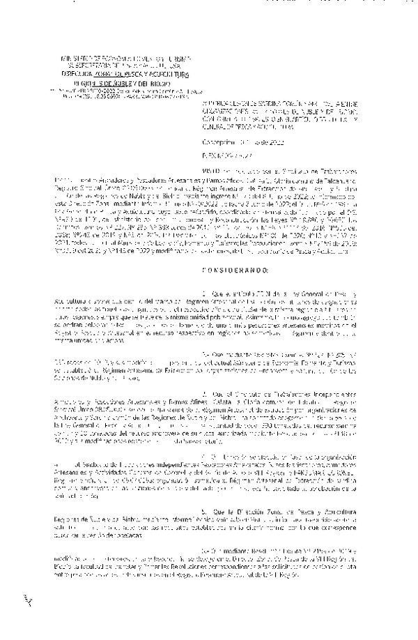 Res. Ex. N° 064-2022 (DZP Ñuble y del Biobío) Autoriza cesión Sardina común y Anchoveta. (Publicado en Página Web 10-06-2022)