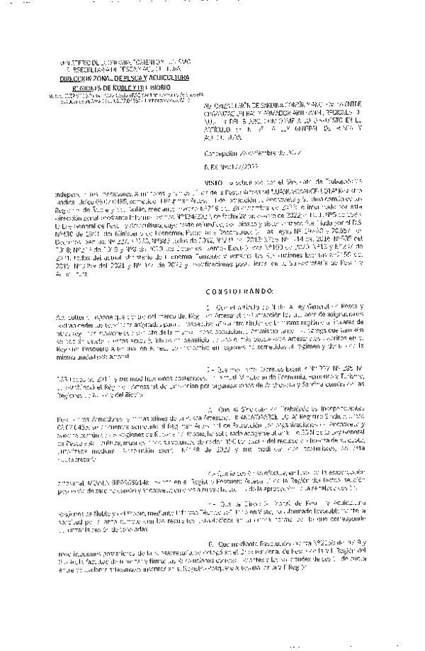 Res. Ex. N° 127-2022 (DZP Ñuble y del Biobío) Autoriza cesión Sardina común y Anchoveta. (Publicado en Página Web 30-12-2022)
