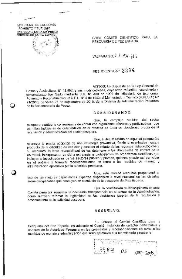 r ex 3294-2010 crea comite cientifico para la pesqueria de pez espada.pdf