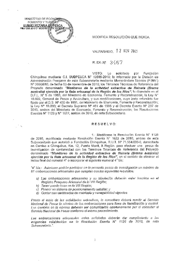 r ex pinv 3467-2010 modifica r 1126-2010 fundacion chinquihue.pdf
