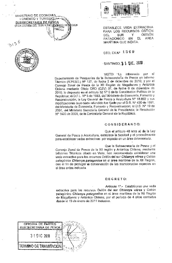 d ex 1569-2010 veda extractiva ostion del sur y patagonico xii.pdf