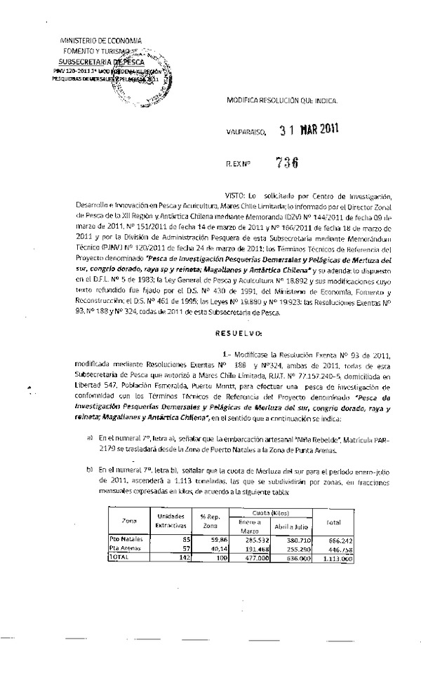 r ex 736-2011 modifica r 93-2011 mares chile demersales y pelagicas xii.pdf