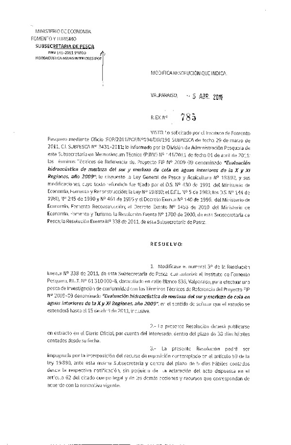 r ex 785-2011 modifica r 338-2011 ifop merluza del sur y merluza de cola x-xi.pdf