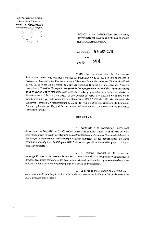 r ex 804-2011 universidad del mar jurel v.pdf