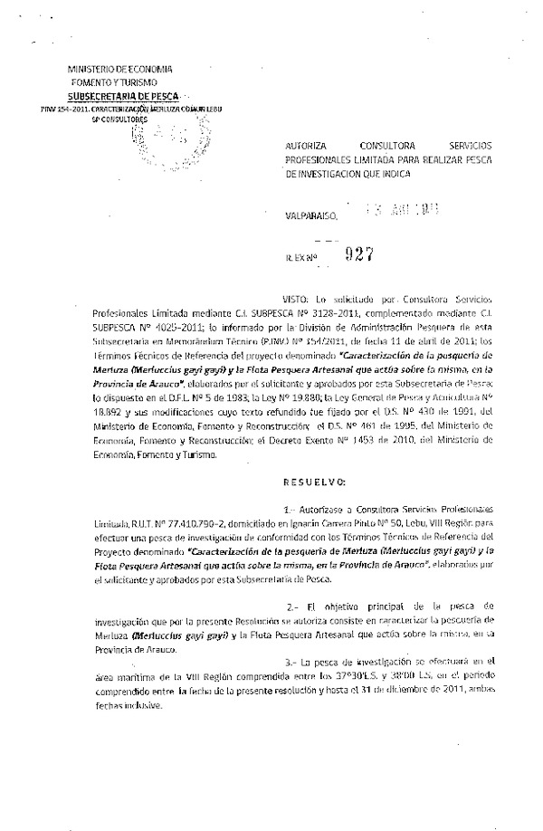 r ex 927-2011 sp consultores merluza comun viii.pdf