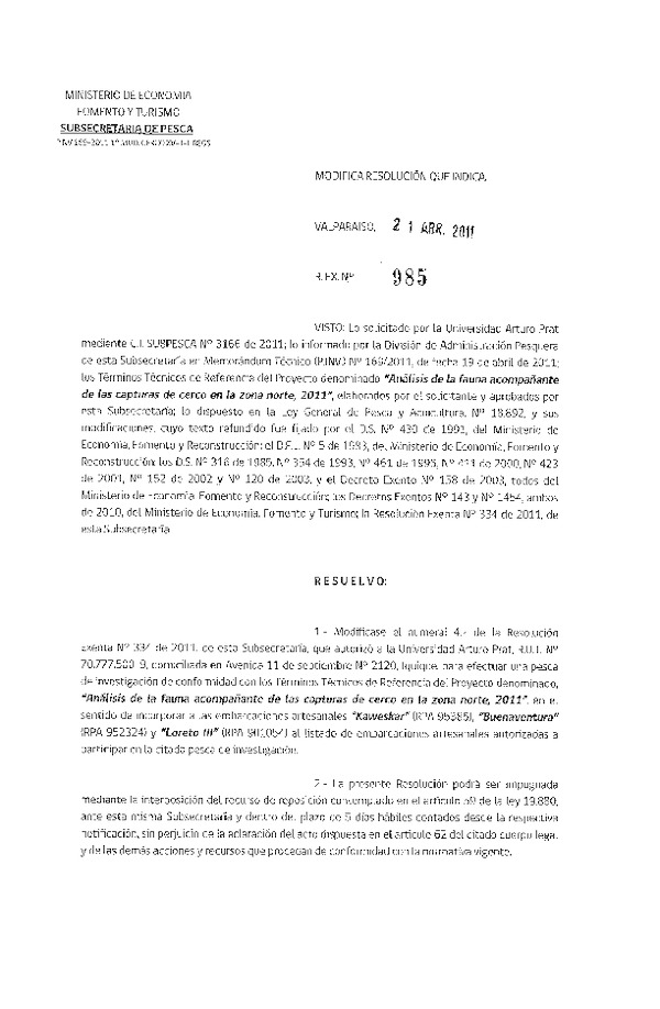 r ex 985-2011 modifica r 334-2011 uap fauna acompañante cerco xv-i-ii.pdf