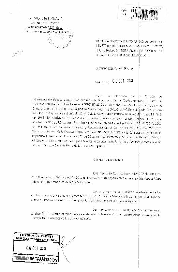 d ex 909-2011 modifica d 202-2011 cuota erizo x-xi.pdf