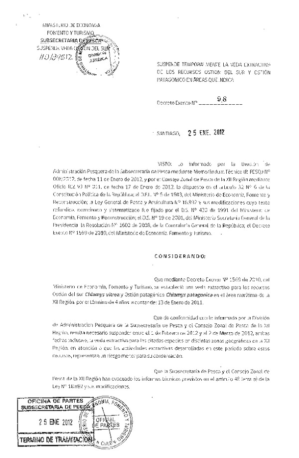 d ex 98-2012 suspende veda extractiva ostion del sur y patagonico xii.pdf