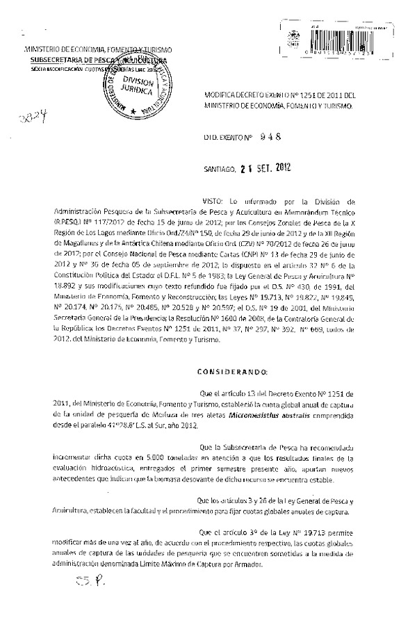 d ex 948-2012 modifica d 1251-2011 cuota merluza tres aletas x-xi.pdf