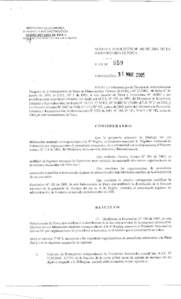 r ex 859-05 rae m del sur xi.pdf