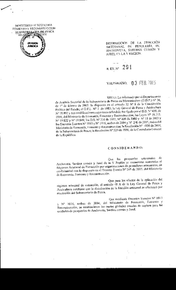 r ex 291-05 rae anchov sard comun jurel v.pdf