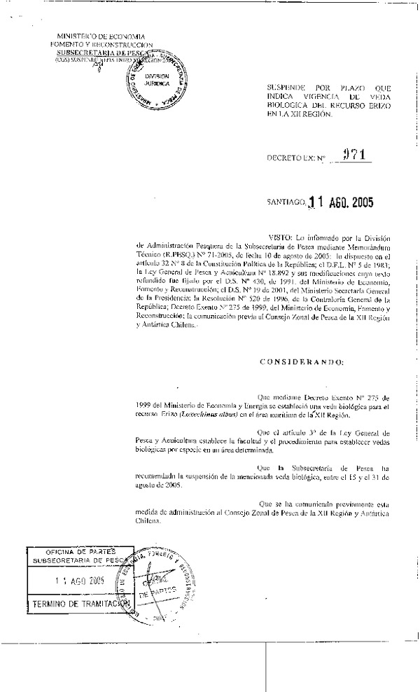 d ex 971-05 suspenede veda erizo xii.pdf