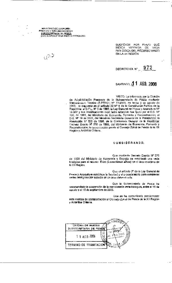 d ex 972-06 suspende veda erizo xii.pdf