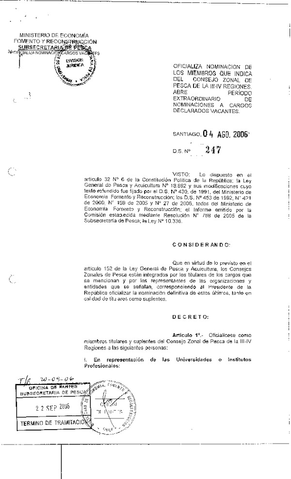 ds 247-06 oficializa nominacion czp iii-iv.pdf