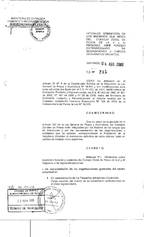 ds 245-06 oficializa nominacion czp x-xi.pdf