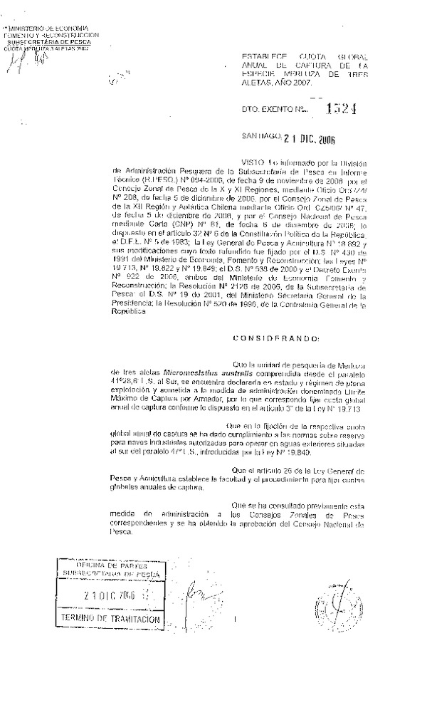 d ex 1524-06 cuota merluza de tres aletas 2007.pdf