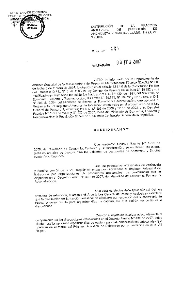 r ex 437-07 distribucion fraccion artesanal, pesqueria anchoveta y sardina comun viii.pdf