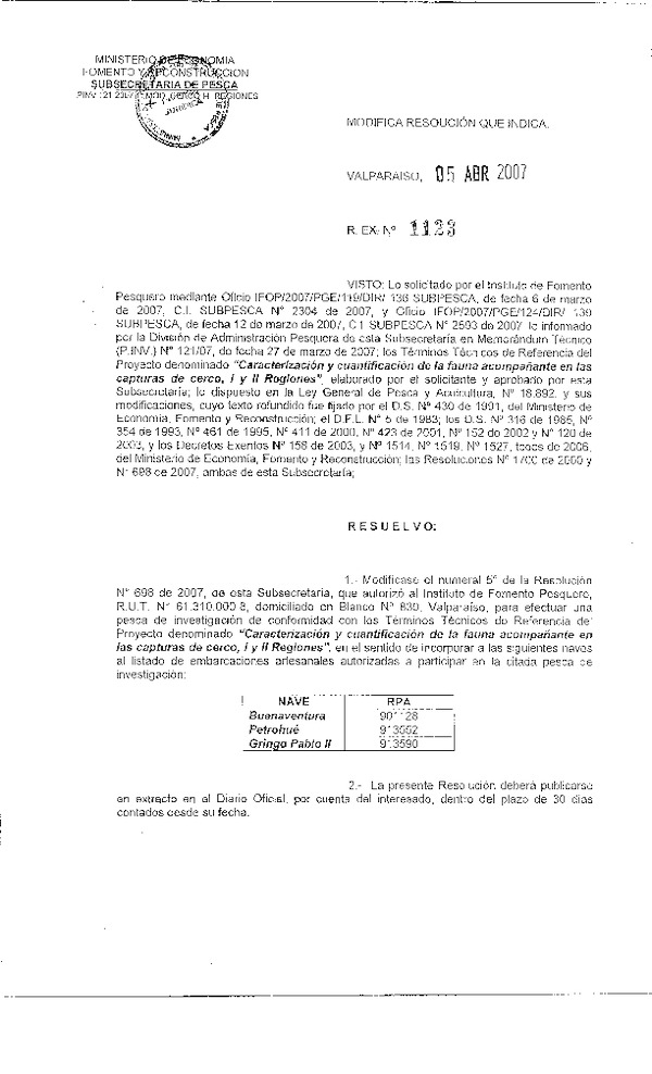 r ex pinv 1123-07 mod rs 698-07 ifop fauna acompanante cerco i-ii.pdf
