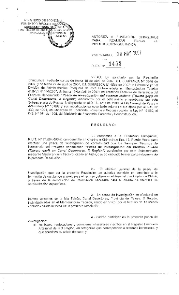 r ex pinv 1453-07 fundacion chinquihue juliana x.pdf