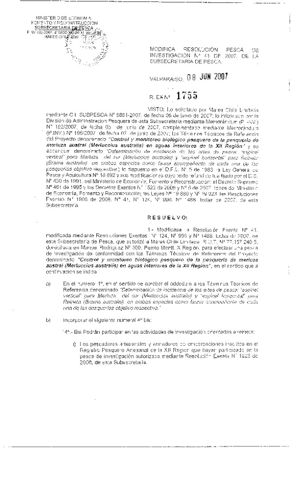 r ex pinv 1755-07 mod r 41-07 mares chile merluza del sur xii.pdf