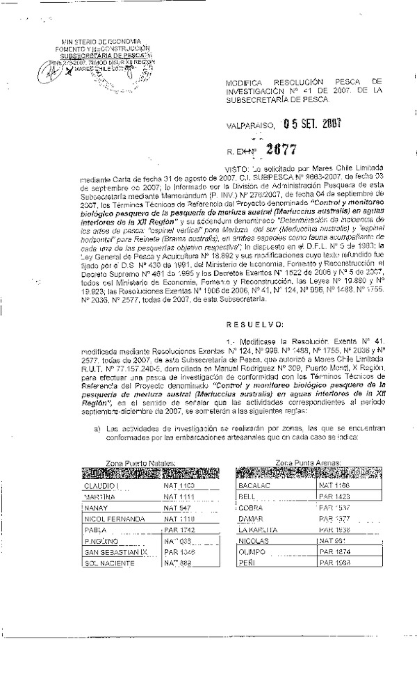 r ex pinv 2677-07 mod r 41-07 mares chile merluza del sur xii.pdf