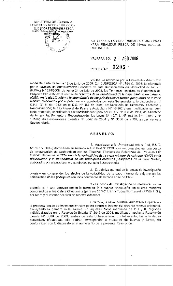 r ex pinv 2205-08 u de arturo prat recursos pesqueros i-ii.pdf