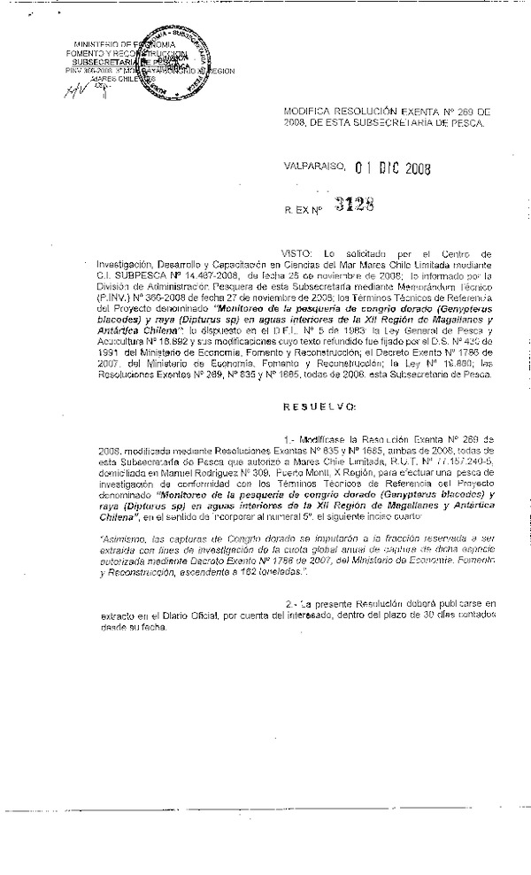 r ex pinv 3128-08 mod r 269-08 mares chile congrio y raya xii.pdf